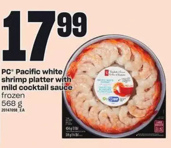Zehrs Markets Pc pacific white shrimp platter with mild cocktail sauce offer