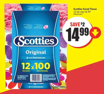 FreshCo Scotties facial tissue offer