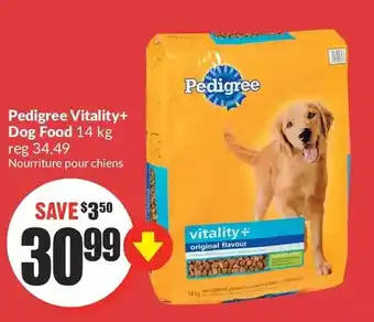 FreshCo Pedigree vitality+ dog food offer