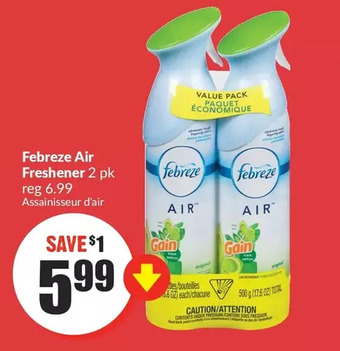 FreshCo Febreze air freshener offer