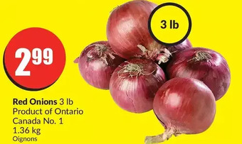 FreshCo Red onions offer