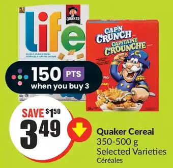 FreshCo Quaker cereal offer