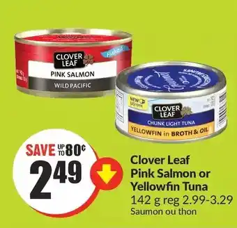 FreshCo Clover leaf pink salmon or yellowfin tuna offer