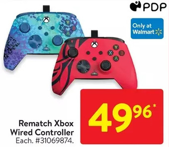 Walmart Pdp rematch xbox wired controller offer
