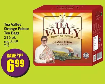 FreshCo Tea valley orange pekoe tea bags offer