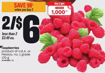 Loblaws Raspberries offer