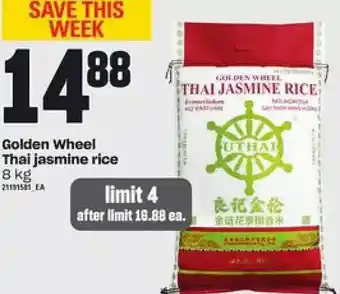 Loblaws Golden wheel thai jasmine rice offer