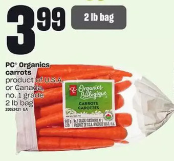 Loblaws Pc organics carrots offer