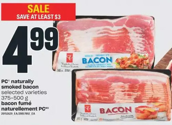 Valu-mart Pc naturally smoked bacon offer