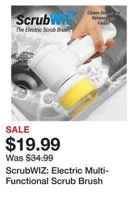Showcase Scrubwiz: electric multi-functional scrub brush offer