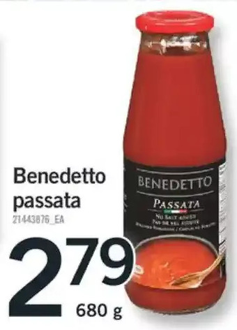 Fortinos Benedetto passata offer