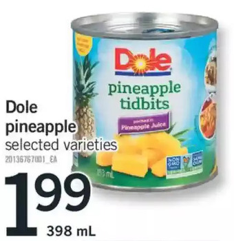 Fortinos Dole pineapple offer