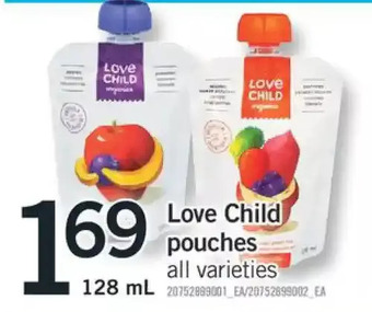 Fortinos Love child pouches offer