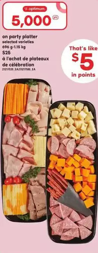 Independent Grocer Party platter offer