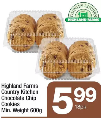 Highland Farms Highland farms country kitchen chocolate chip cookies offer