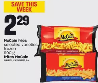 Independent Grocer Mccain fries offer