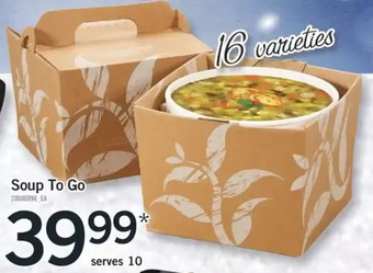 Fortinos Soup to go offer