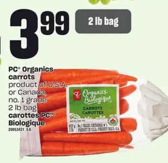 Independent Grocer Pc organics carrots offer
