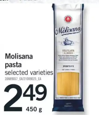 Fortinos Molisana pasta offer