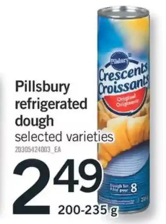 Fortinos Pillsbury refrigerated dough offer