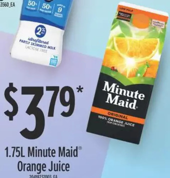 Fortinos Minute maid orange juice offer