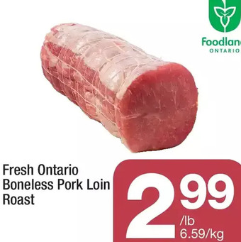Highland Farms Fresh ontario boneless pork loin roast offer