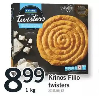 Fortinos Krinos fillo twisters offer