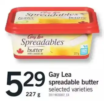 Fortinos Gay lea spreadable butter offer