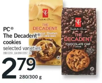 Fortinos Pc the decadent cookies offer