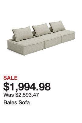 Ashley Furniture Bales sofa offer