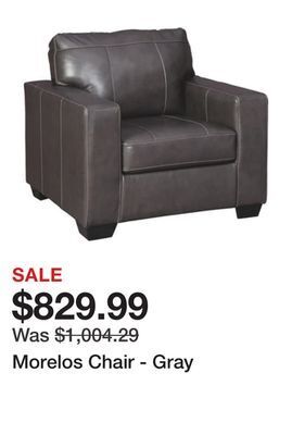 Ashley Furniture Morelos chair - gray offer