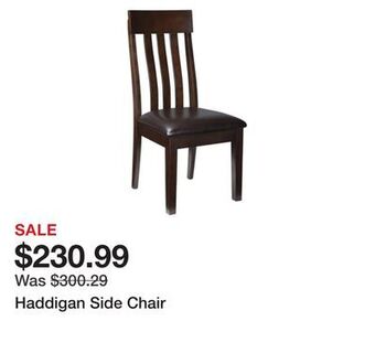 Ashley Furniture Haddigan side chair offer