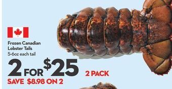 Longo's Frozen canadian lobster tails offer