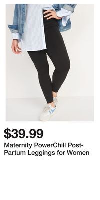 Old Navy Maternity powerchill post-partum leggings for women offer
