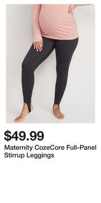 Old Navy Maternity cozecore full-panel stirrup leggings offer