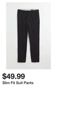 H&M Slim fit suit pants offer