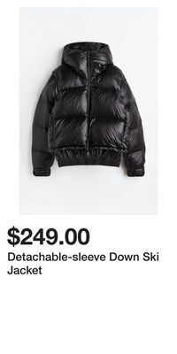 H&M Detachable-sleeve down ski jacket offer