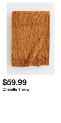 H&M Chenille throw offer