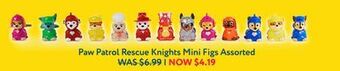 Mastermind Toys Paw patrol rescue knights mini figs assorted offer