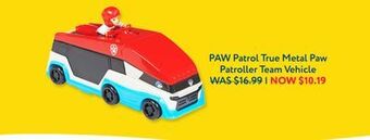 Mastermind Toys Paw patrol true metal paw patroller team vehicle offer
