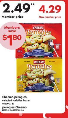 Independent City Market Cheemo perogies, 815/907 g offer