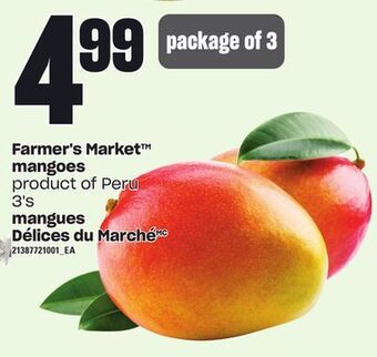 Independent City Market Farmer's market™ mangoes, 3's offer