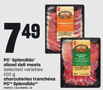 Independent City Market Pc® splendido® sliced deli meats, 100 g offer