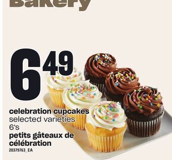 Independent City Market Celebration cupcakes, 6's offer