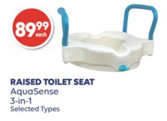 Wellwise by Shoppers Aquasense 3-in-1 raised toilet seat offer