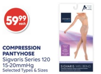 Wellwise by Shoppers Sigvaris series 120 compression pantyhose offer