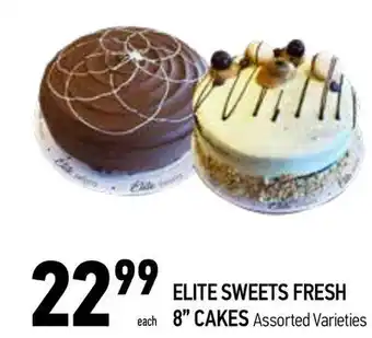 Coppa's Fresh Market 22229999
each
elite sweets fresh
8" cakes assorted varieties offer