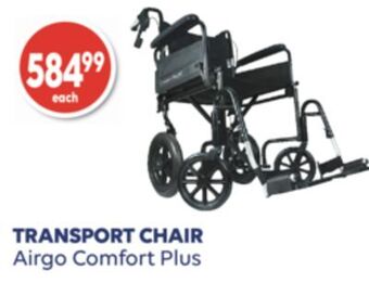 Wellwise by Shoppers Airgo comfort plus transport chair offer