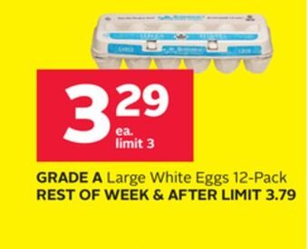 Rexall Grade a large white eggs offer