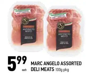 Coppa's Fresh Market 1212
559999
each
marc angelo assorted
deli meats 100g pkg offer